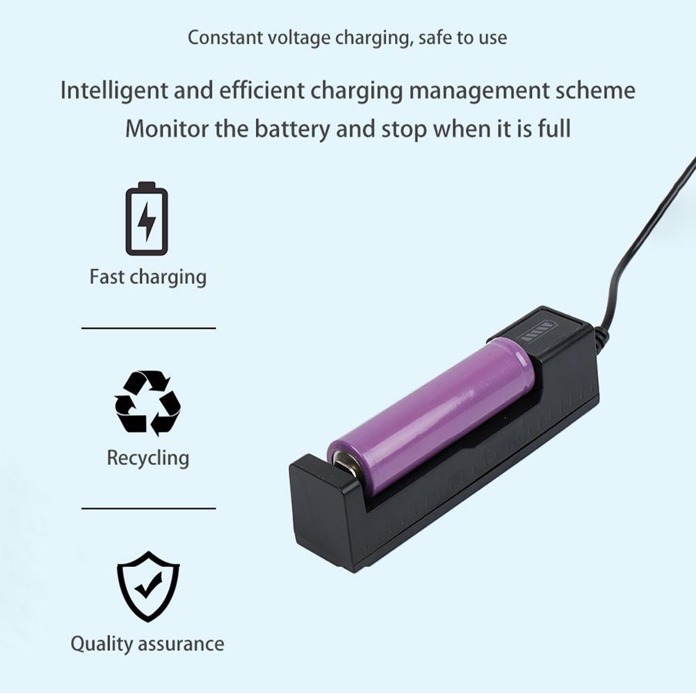 Vape Battery 18650 - Evrensel 18650 Pil Şarj Cihazı USB