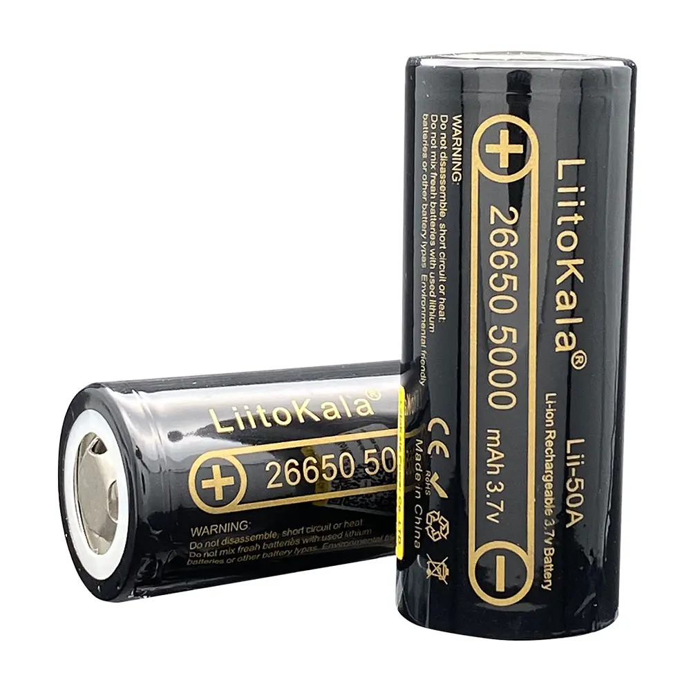 1-10 adet LiitoKala Lii-50A 26 - Vape Battery 18650 incelemesi ve fiyatı