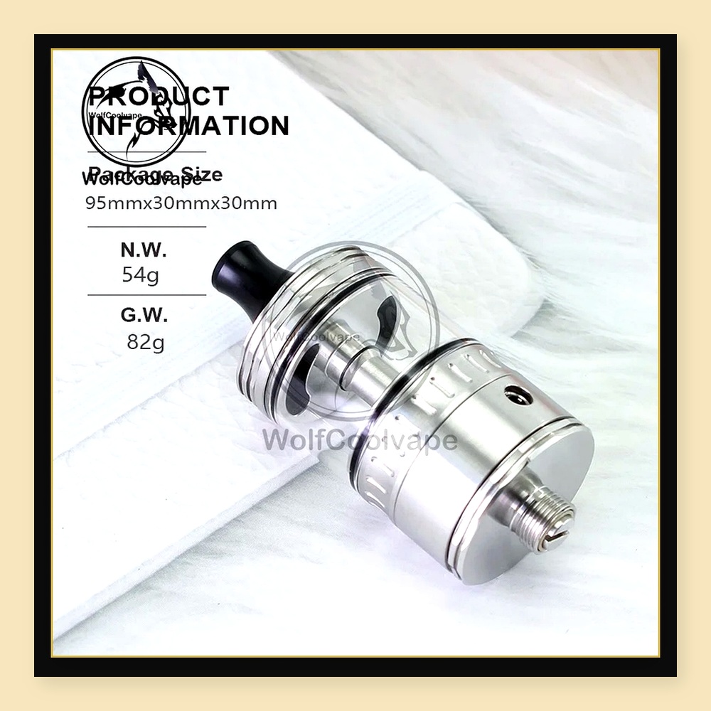 Wolfcoolvape NOLA RTA 22mm Yen - Vaping Air incelemesi ve fiyatı