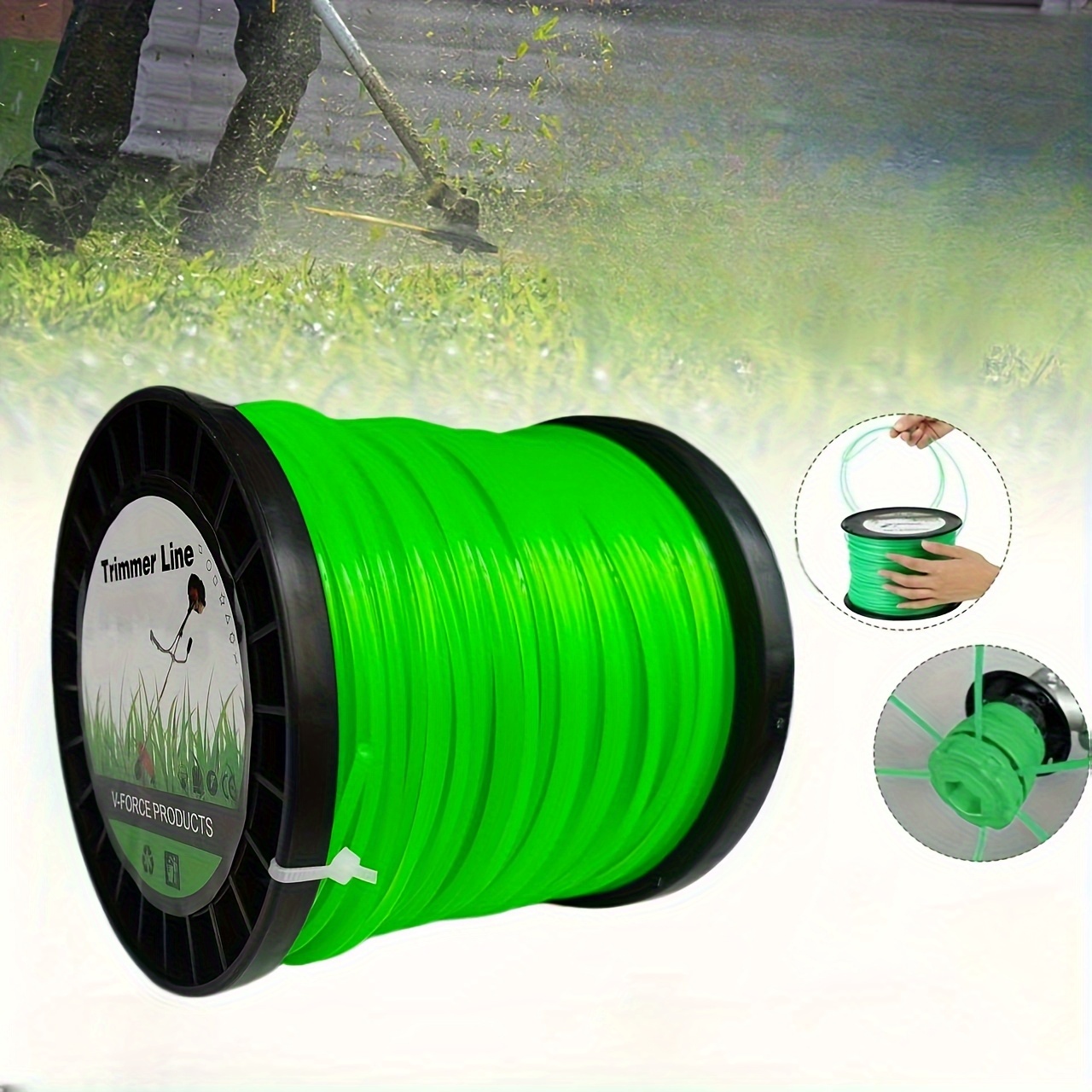 100m*2.4mm Naylon Çim Biçme İp - Dry Herb Vaping Accessories incelemesi ve fiyatı